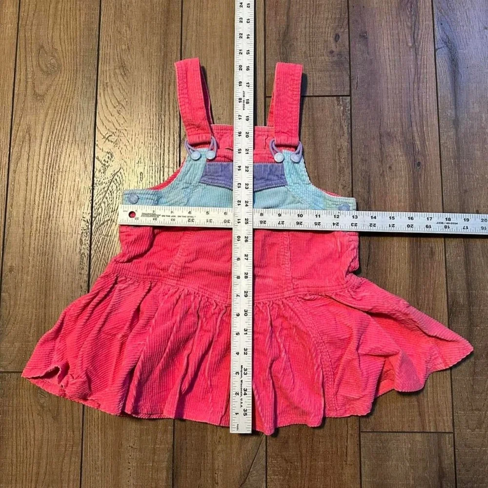 Vintage Hush Puppies Corduroy‎ Overalls Skirt Girls Size 6